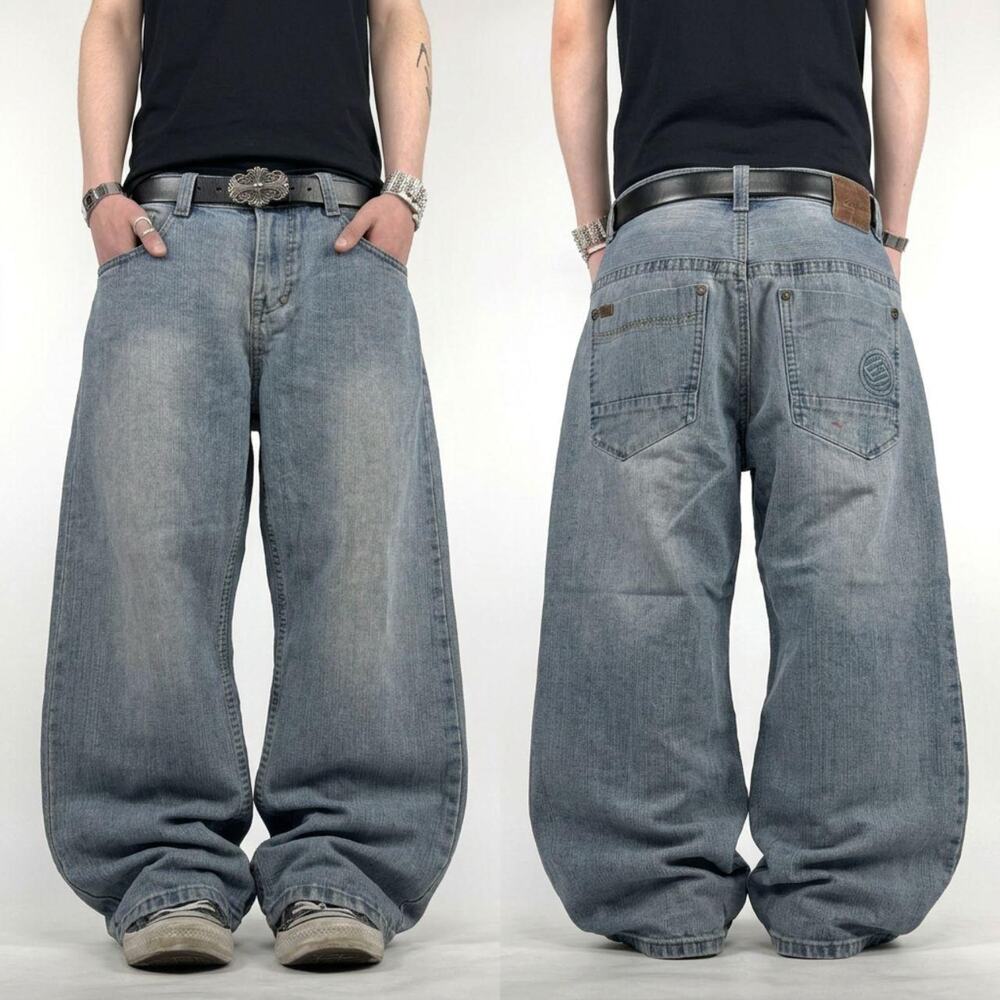 Vintage y2k faded enyce grunge skater baggy archive rare jeans